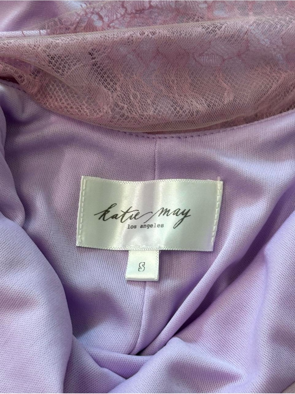 Katie May Surreal Lilac Backless Cowl-Back Slip Gown S - Picture 7 of 10